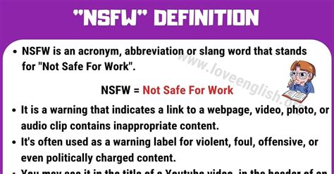 NSFW Definition & Meaning